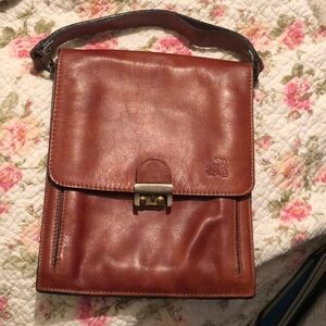 Leather hand bag